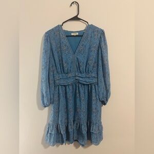 Max Studio Light Blue Floral paisley Summer Dress